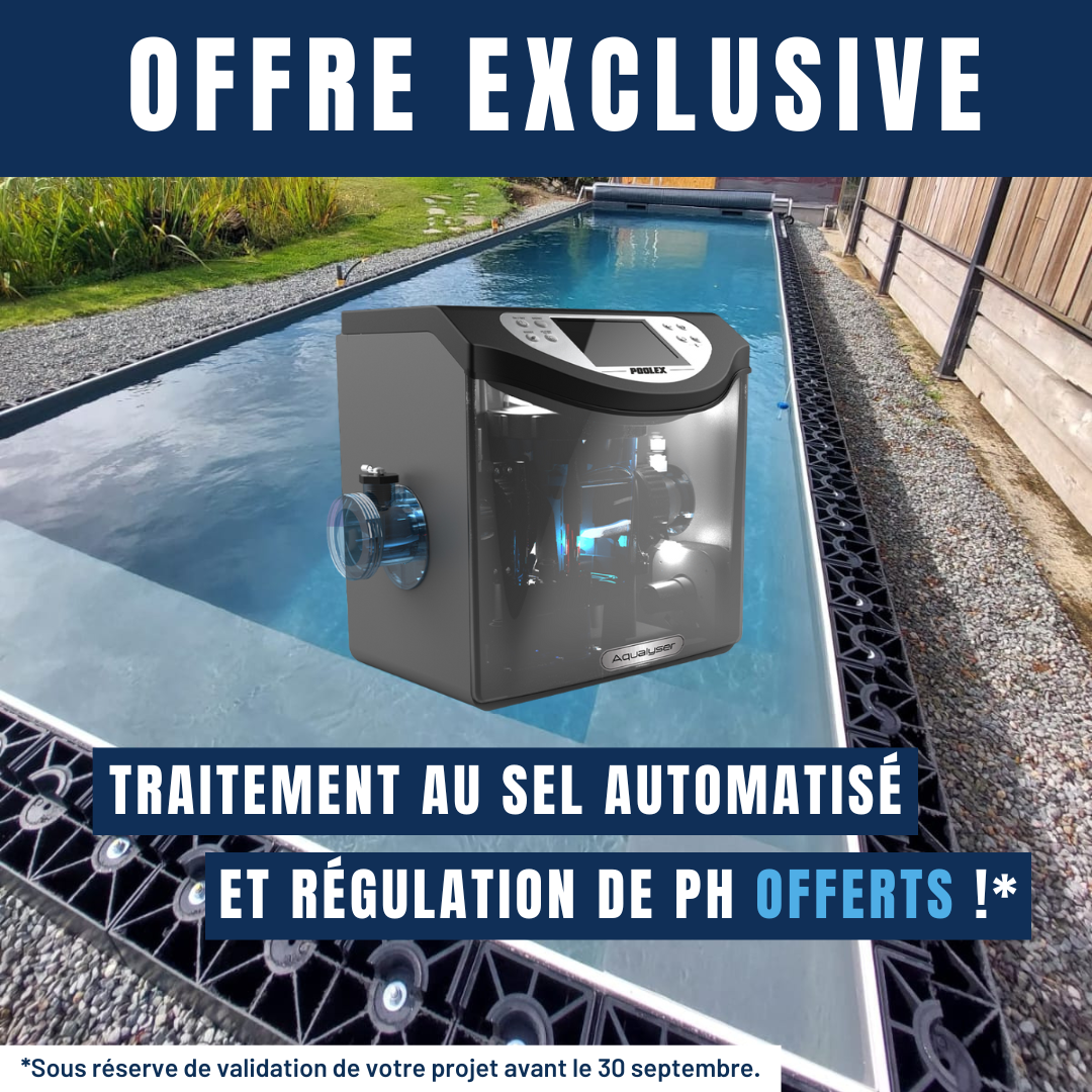 Traitement au sel automatisé et régulation de PH offerts !