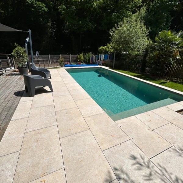 piscine blockto pool realisations 7x3 4m liner olive