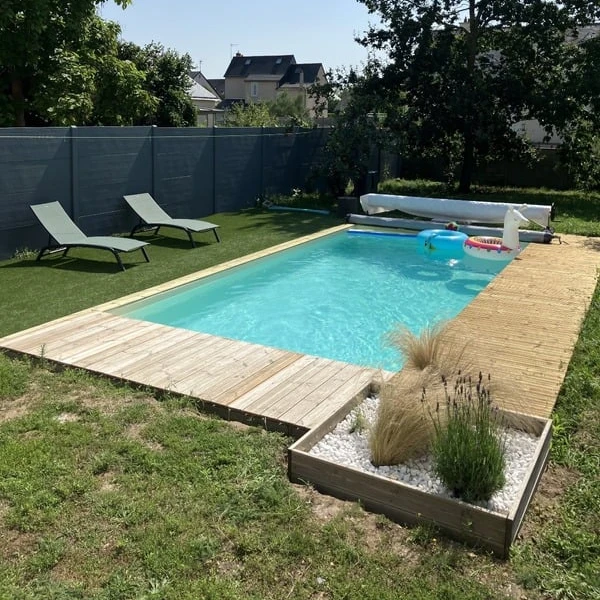 piscine blockto pool realisations 7x3 4m liner sable
