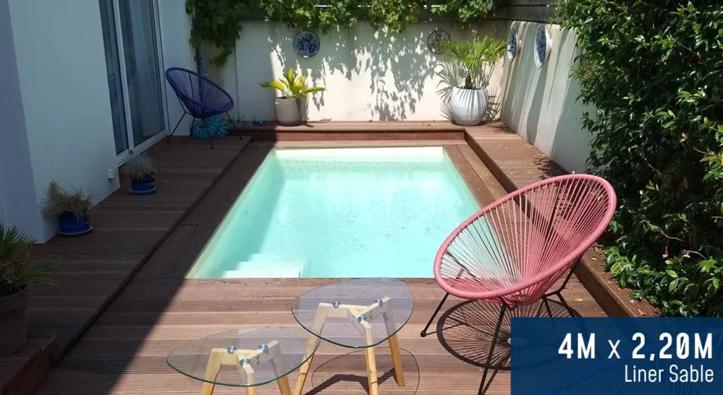 piscine blockto pool mini piscine 4 x 2 2m liner sable