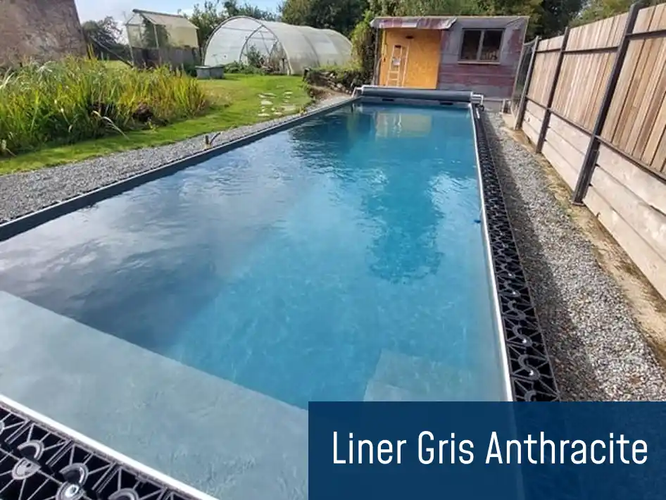 Piscine Liner Gris anthracite