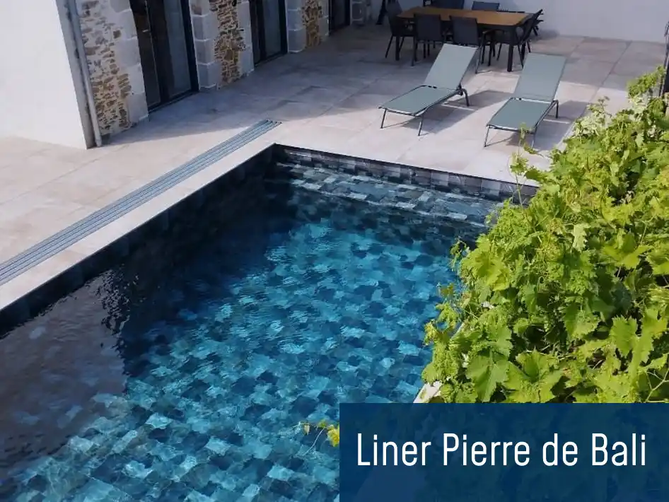 Piscine Liner Pierre de Bali