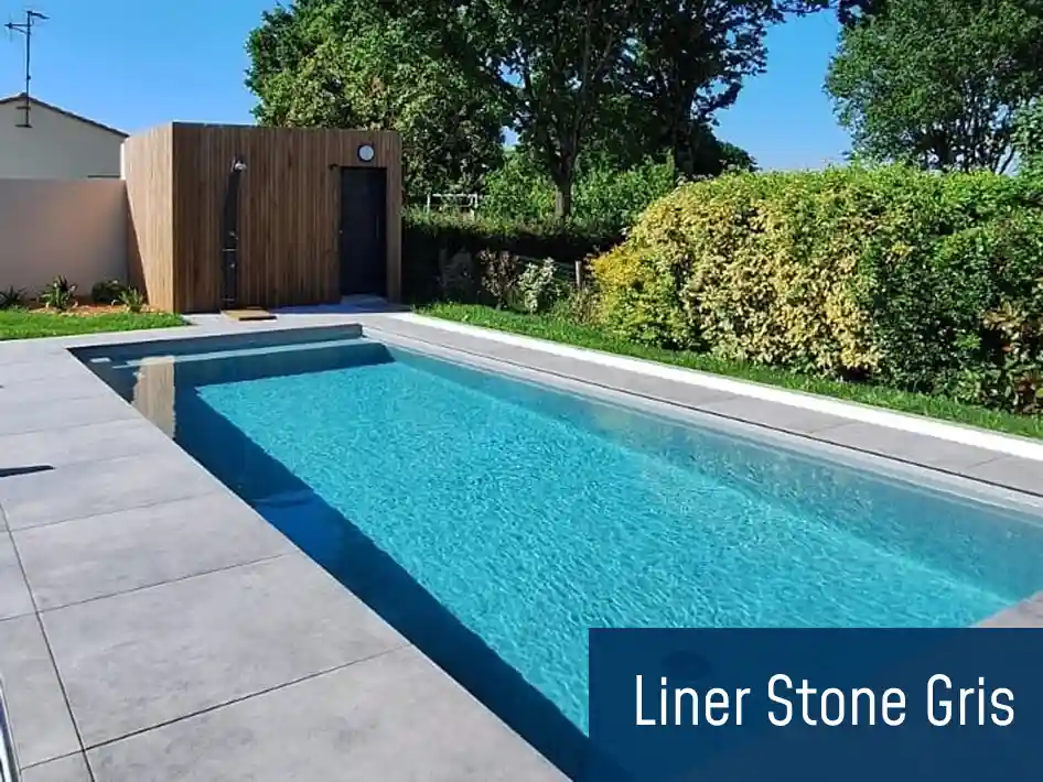 Piscine Liner Stone Gris