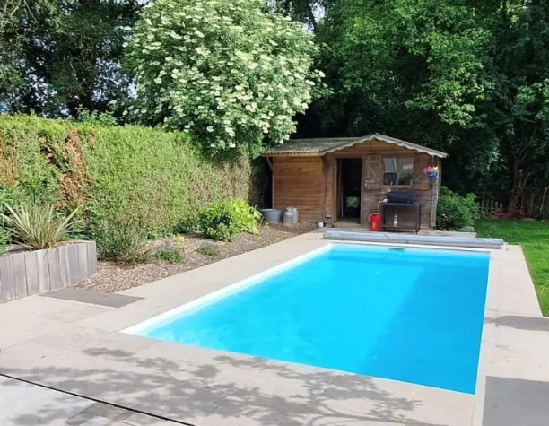 piscine blockto pool mini piscine 7 x 3 4m liner blanc
