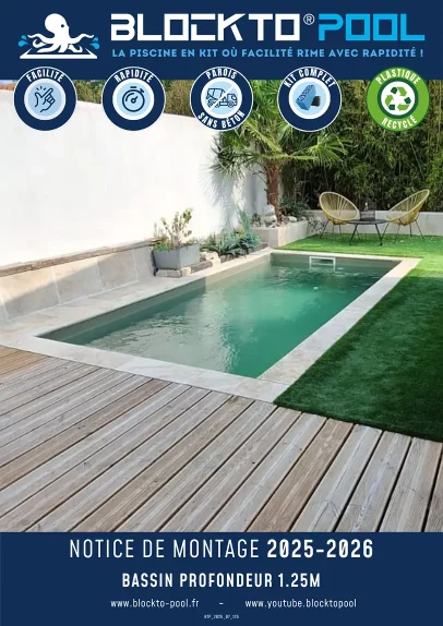 piscine blockto pool nos notices notice bassin 1.25m profondeur