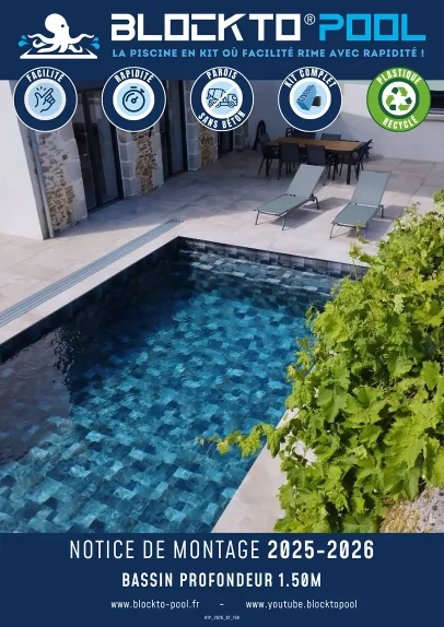 piscine blockto pool nos notices notice bassin 1.50m profondeur